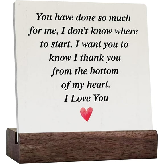 Mother Gift Ceramic Table Sign Rustic I Love You Mother Ceramic Table Sign Decorative Sign Block Plaque For Home Bedroom Desk Table Shelf Decor