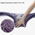 thumbnail image 3 of Green Essen 8 Piece Bath Towel Set Bath Sheet 600 GSM Oversized Thick Bath Shower Towels 35"x 70"-Soft Cozy-Absorbent-Quick Dry-Multi-Purpose -Assorted-Hotel Large Microfiber Towels Dark Purple, 3 of 8