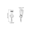 thumbnail image 2 of Uxcell 12 x 3 mm Screw Eye Pins Peg Bail, 20Pcs Stainless Steel Cup Eyelet Screw Eye Pins for Jewelry Making, Silver, 2 of 6