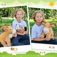 thumbnail image 4 of MaoGoLan 5pcs Goat Stuffed Animals 14.6'' Mommy Plush Goat with 4 Different Stuffed Goat Babies Inside, 4 of 8