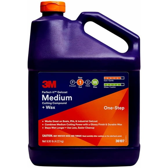 3M Rubbing Compound 36107 Perfect-It; Liquid; White; 1 Gallon Can; Single