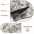 thumbnail image 6 of 3'x5' Area Rugs, Vintage Grey Flower Indoor Outdoor Area Rug for Living Room Bedroom, Farmhouse Botanical Floral Retro Washable Bathroom Rugs Kitchen Floor Carpet Mats Home Decor Aesthetic, 6 of 8