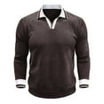 thumbnail image 3 of Ceisia Men's Casual Striped Half Button Round Neck Pullover with Pocket Daily Fashion Top Gift, 3 of 7