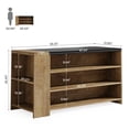 thumbnail image 2 of Tribesigns 55" Kitchen Island with Storage, Farmhouse 5-Tier Stationary Island Table, Wood Coffee Bar Tabl with Large Countertop for Kitchen, 2 of 10