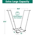 thumbnail image 2 of Outdoor Trash Bag Holder Stand - Heavy Duty Metal Garden Garbage Bag Support Frame for 30-45 Gallon Capacity, Multi-Use Portable Yard Leaf Bag Stand for Leaves, Camping, Weeding, Lawn Party, 2 of 4
