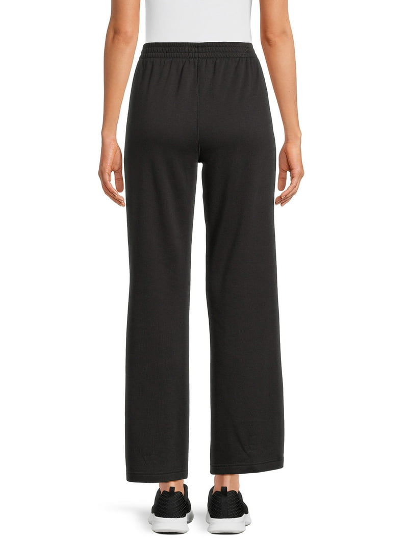 Athletic Works Women's Wide Leg Pants with Side Vents, XS-XXXL