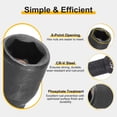 thumbnail image 4 of Uxcell Conjunto de Brocas de Tuerca de 14 mm, Enchufe Métrico de 1/4" con Punta Hexagonal de 2.56" (65 mm), Sockets Magnéticos de 6 Puntos, Cambios Rápidos, Acero Cr-V para Atornilladores de Taladro, 4 of 7