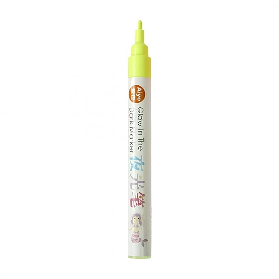 CCOCC Colorful Luminous Pen, Glow in Dark Marker, highlighter markers,Hand-Painted DIY Highlighter, Plastic, 145mm, Chisel Tip, Water-Based Ink, Large Line Size, Marking Pen