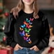 thumbnail image 1 of Vestido de verano para niña con estampado de flores de Pascua, manga corta, bolsillos con volantes y cuello redondo, top de poliéster, 1 of 5