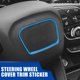thumbnail image 4 of 1uds Azul Coche Volante Calcomanía Decoración Pegatina Cubierta Adorno Unique Bargains accesorios para volantes automotrices, 4 of 7