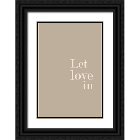 Murdock, Ramona 23x32 Black Ornate Wood Framed with Double Matting Museum Art Print Titled - Let Love in No. 5