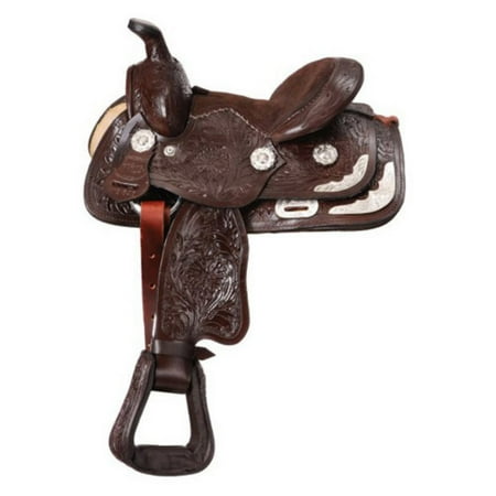 King Series Miniature Western Carved Show Saddle