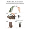 thumbnail image 6 of Wood Wall Planter Vase with Artificial Eucalyptus Farmhouse Wall Hanging Decor Pocket Planter for Fake Plants Flowers, 6 of 6