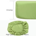 thumbnail image 2 of Lorviah 2 Pack Fitted Crib Sheet, 28"x 52" Ultra Soft Microfiber Crib Sheet for Boys & Girls, Sage Green, 2 of 6