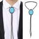 thumbnail image 2 of Collar BLESIY retro cowboy aleación hombres Bolo lazo cuerda de material cuero suéter cadena hombres Accesorios Turquesa, 2 of 7