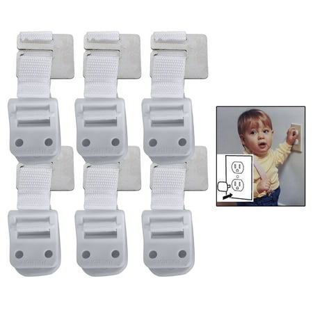 Safety 1st Furniture Wall Straps 6 Pack With Bonus 10 Outlet Safety 1st Furniture Wall Straps 6 Pack With Bonus 10 Outlet Plug Covers