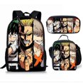 thumbnail image 1 of 3 Pcs/set 18 Inch My Hero Academia Children School bags For Boys Girls Kids Cartoon Schoolbag +Lunch bag+Pen Bag, 1 of 4
