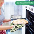 thumbnail image 2 of Yayeee Pot Holders Kitchen Heat Resistant with Pocket 7"x9.8" Cotton Oven Cooking Hot Pads, Green Circle, 2 of 7