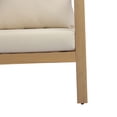 thumbnail image 4 of Christopher Knight Home 4-Piece Patio Conversation Set with Slatted Design, Coffee Table, Light Teak + Cream, 4 of 16