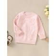 thumbnail image 3 of GXFC Little Girls Fall Sweaters 3T 4T 5T 6T 7T Kids Girls Long Sleeve Heart Pattern Knit Pullovers Tops Autumn Casual Knitwear Clothes for Children Girls, 3 of 9
