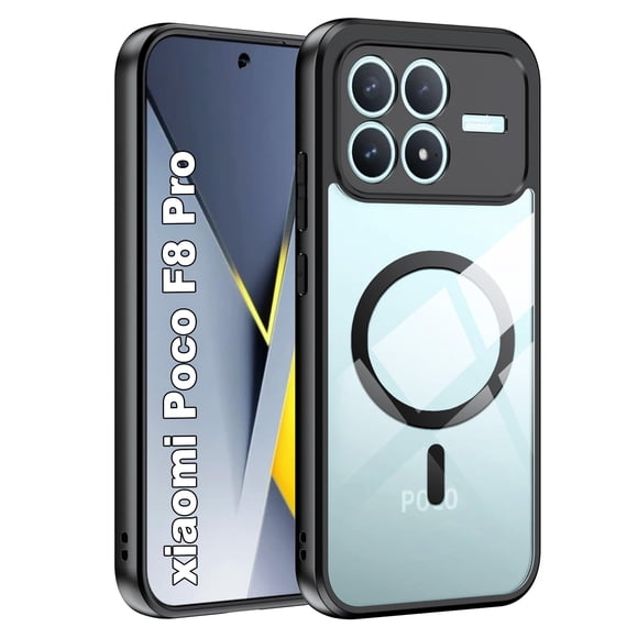 Funda magnética para POCO F8 Pro de Suttkue, transparente