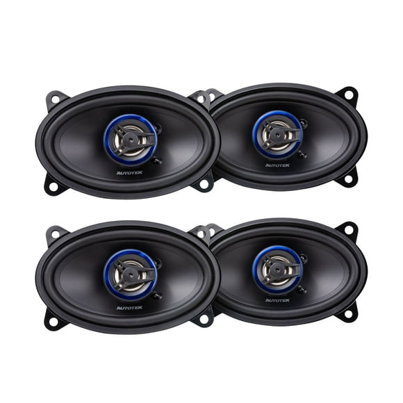 Autotek Machine de Rue 200 W 4 X 6 Pouces Haut-Parleurs Coaxiaux Audio de Voiture Bidirectionnels, Lot de 2