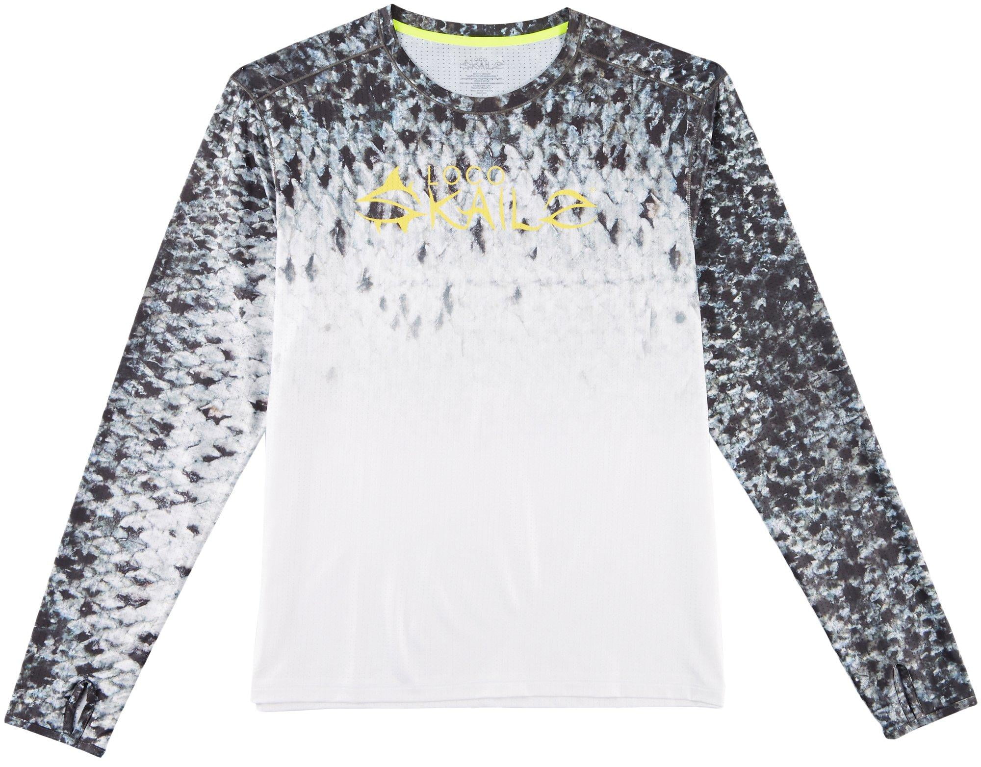 Loco Skailz Loco Skailz Mens Submerged Salmon TShirt Small White