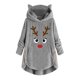 thumbnail image 1 of Suéter con estampado de orejas de gato para mujer, Jersey cálido de manga larga con botones, Tops informales de Navidad, talla grande, nueva moda, 1 of 5
