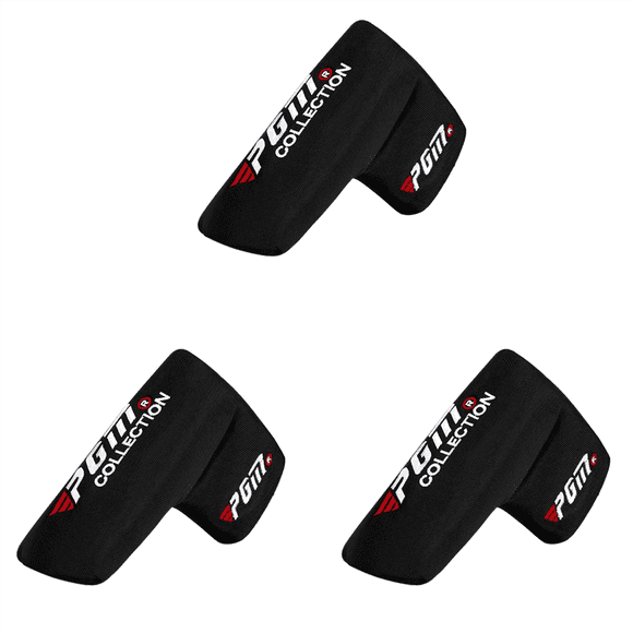 3X Putter Head Cover Headcover Golf Club Protect Heads Cover Putter Headcover for Golf Embroidery Headcover