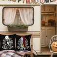 thumbnail image 6 of Nightmare Christmas Decorations, Set of 2 Nightmare Before Halloween Cushion Cases, 18x18 Halloween Throw Pillow Cover Decorations, Jack Sally Bed Couch Sofa Decor Party Supplies - Meant to be, 6 of 7
