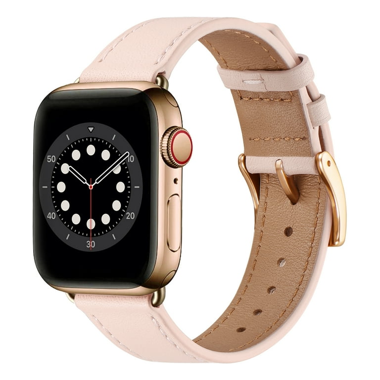 WFEAGL Genuine Leather Business Replacement Apple Watch Band 38mm