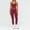 Red-Set 06, variant on AEXTO Womens 2 Piece Workout Sets Yoga Outfits Contouring Contrast Stitching Sports Bra High Waist Leggings Gym Sets