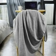 thumbnail image 5 of Kasentex  Knitted Throw Blanket Soft Waffle Throw with Decorative Color and Design for Couch Sofa, Office and Bed Grey 30 x 40, 5 of 5