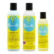 Curls Blueberry Bliss Reparative Hair Wash & Leave-In Conditioner 8oz & Hair Oil 4oz "Set"