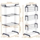 thumbnail image 3 of Tendedero Plegable para Ropa, Tendedero de Ropa Plegable 4 Niveles, Vertical y Retráctil, Colgador Ropa para Secar con Alas Laterales y Ruedas, Tendedero Portatil modernos para Interiores y Exteriores, 3 of 7