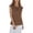 Brown, variant on Unir Women's Casual Sleeveless Tank Top, Loose Fit Crew Neck Basic T-Shirt, 1 Piece, M-XXL Plus Size Friendly