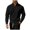 Black, variant on TOUMENY Men's Lightweight Zip Up Jacket Stand Collar Long Sleeve Solid Slim Coat Casual Outdoor Sun Protection Track Top Black S