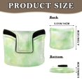 thumbnail image 2 of Haosy Light Green Soft Pastel Watercolor Golf Mallet Putter Cover Strong Magnetic Leather Golf Club Headcover Closure, 2 of 7