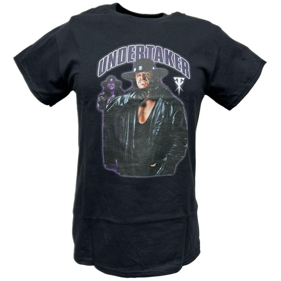 Undertaker Trenchcoat Hat Mens Black T-shirt WWE