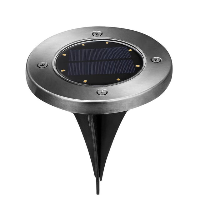 Eyfqtcs 8 Led De Luz Solar Enterrada Debajo De La Lámpara De Tierra Lámpara De Jardín De Camino Al Aire Libre