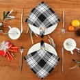thumbnail image 4 of Dreamtimes Black and White Buffalo Check Cloth Napkins Set of 1,Reusable Washable Polyester Dinner Table Napkins for Kitchen,Dining,Restaurant,Party Decoration, 4 of 7
