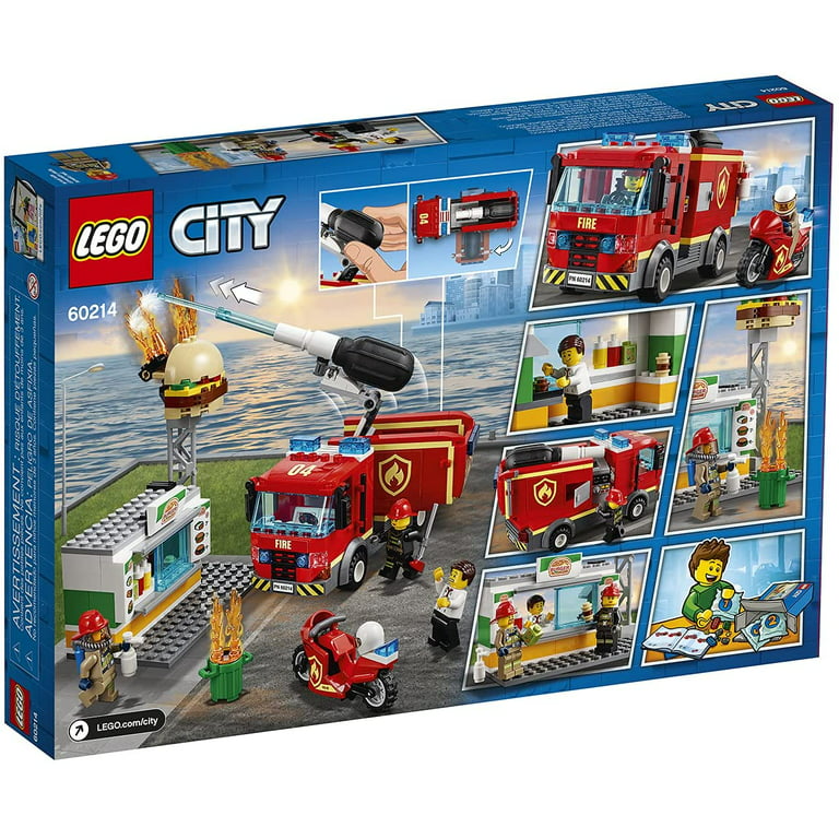 Glat Solrig vand blomsten LEGO City Burger Bar Fire Rescue 60214 Building Kit (327 Pieces) -  Walmart.com
