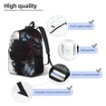 thumbnail image 4 of Honeii Butterfly Angel Wings Art Print Canvas College Laptop Backpack, Durable Rucksack Travel Notebook Bag School Backpack Book Bag for Men Women-Medium, 4 of 7