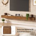 thumbnail image 7 of 74.8" Wood Fireplace Mantel Shelf, Wall Mounted Floating Shelves, Rustic Brown, 7 of 7