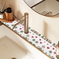 thumbnail image 2 of Yayeee Faucet Mat for Kitchen Sink 30" Diatomite Long Splash Guard Pad, Brown Nordic Christmas, 2 of 7
