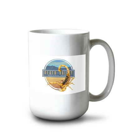 

15 fl oz Ceramic Mug Death Valley National Park California Scorpion Lithograph Contour Dishwasher & Microwave Safe