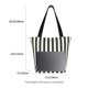 thumbnail image 3 of Easygdp Black And White Thick Stripes Bolso de Hombro para Mujer, Bolso Bandolera y Cartera de Mano Elegante para Uso Diario, 3 of 6
