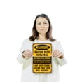 thumbnail image 3 of Warning Baiting Deer Is Illegal Eating Corn Will Be Shot 7 Inch x 10 Inch Metal Sign Novelty Aluminum Durable UV Protected Perfect for Hunting Camps Farms Fun Gag Gift Crafted in the, 3 of 5
