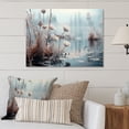 thumbnail image 2 of Designart "Reverie by the Lake in Winter I" Landscapes Metal Wall Art Prints, 2 of 5