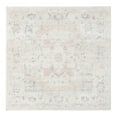 thumbnail image 3 of Unique Loom Madeline Vintage Collection Area Rug - Jackson (5' 3" Square Ivory/Pink), 3 of 7